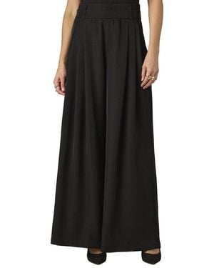 Wit & Wisdom Triple Pleat Palazzo Pant - Black