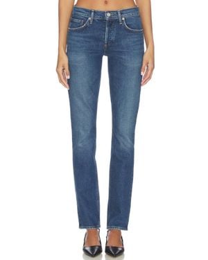 Agolde Cocktail Low Rise Stacked Skinny Jeans - Blue