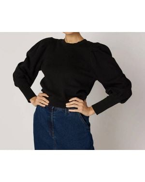 Cleobella Indi Cotton Sweatshirt - Black