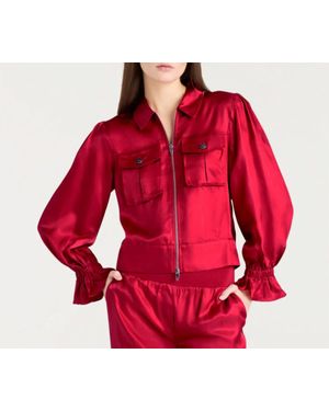 Cinq À Sept Long Sleeve Holly Jacket - Red