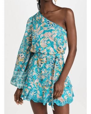 Hemant & Nandita Lyna One Shoulder Dress - Blue