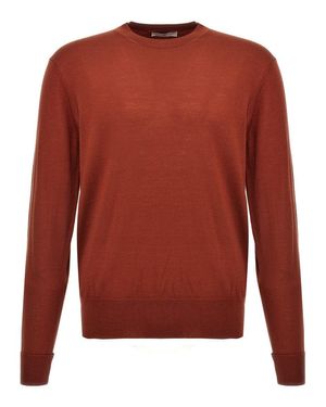 PT Torino Crew Neck Merino Wool Sweater - Red