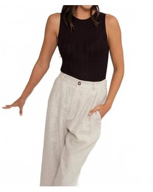 Blu Pepper Nadia Sleeveless Sweater Top - Black
