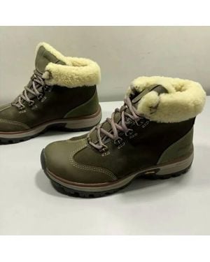 Eddie Bauer Rainier Waterproof Ankle Leather Mid Boots - Green