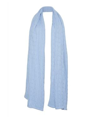 BURGESS SWEATERS Cable Wrap - Blue