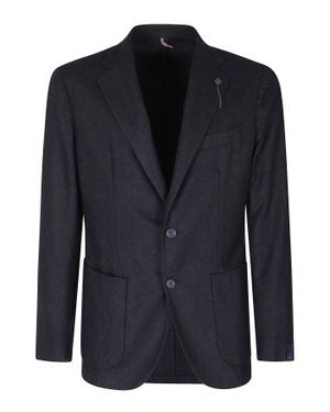 Santaniello Felted Wool Unlined Blazer - Black
