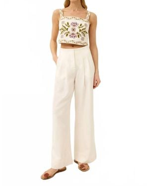 Marie Oliver Macbee Wide Leg Pants - Natural