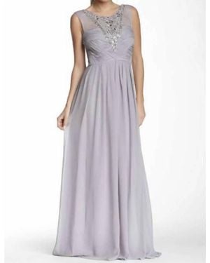 Decode 1.8 Embellished Neckline A-Line Evening Dress - Purple