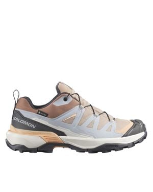 Salomon Low-Cut Outdoor Sneakers With Rugged Sole And Quick-Lace System - White