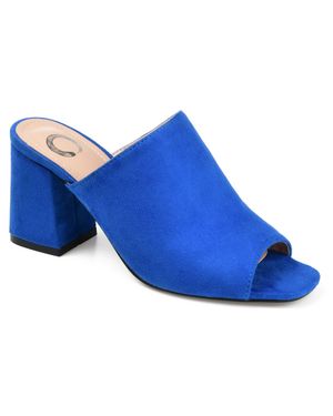 Journee Collection Collection Adelaide Slide - Blue