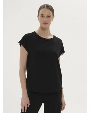 Simone Perele Aurore Short Sleeve Top - Black