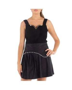 Aje. Aje Ladies Goldfoil Metal Bar Bodice - Black