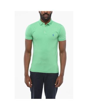 Polo Ralph Lauren Piquet Cotton Slim Fit Polo - Green