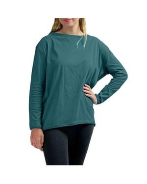 The Good Tee Organic Cocoon Long-Sleeve Top - Green