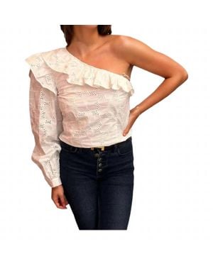 Custommade• Saddy One Shoulder Top - White