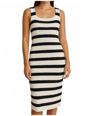 Studio by Workshop Stripe Mididress - Black