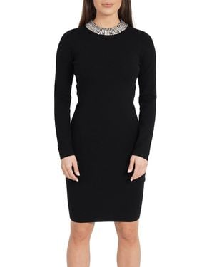 Love Token Zuky Mini Sweater Dress - Black