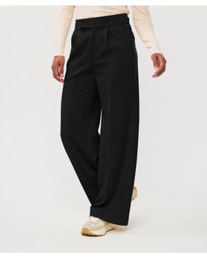 EsQualo Wide Leg Trouser - Black