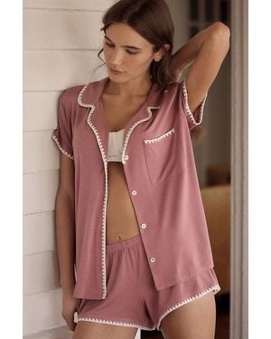 Eberjey Frida Pajama Set - Red