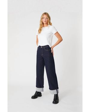 Level 99 Tribecca Wide Cuff Jeans - Blue