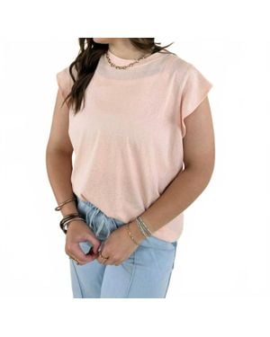 Coco + Carmen Lilly Ruffle Cap Sleeve Top - Multicolor