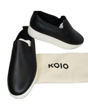 KOIO Onyx Jesi Slip On Sneakers - Black