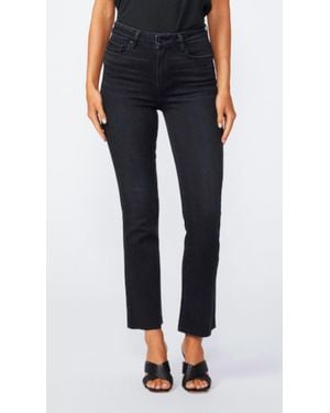 PAIGE Claudine Raw Hem Jeans - Black
