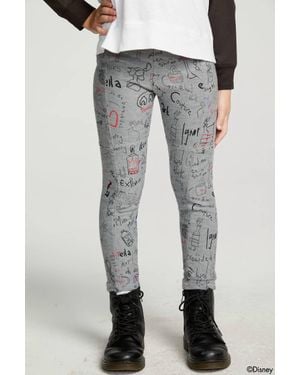 Chaser Brand Disney Cruella De Vil Look Fabulous Leggings - Gray