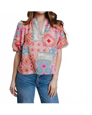 Laroque Alix Puff Sleeves Blouse - Red