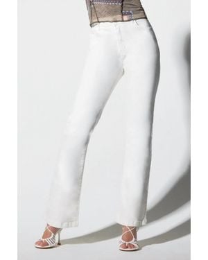 oolala Five Pocket Flare Jeans - White
