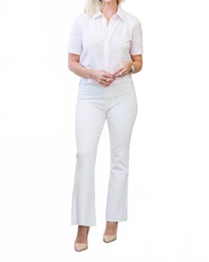 Goldie Lewinter Short Sleeve Dree Shirt - White