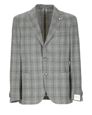 Lubiam Silk And Wool Jacket - Gray