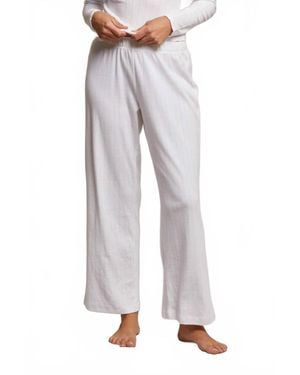 PERFECTWHITETEE Remi Sweater Rib Drawstring Pants - Multicolor