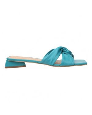 Carrano Serenity Leather Slide Sandal - Blue