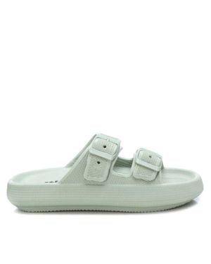 Xti Rubber Flat Sandals - Green