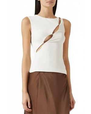Misha Josie Sleeveless Cutout Top - Multicolor