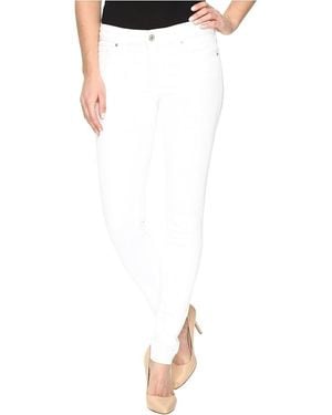 Levi's 711 Jeans Denim Cotton Blend Mid-Rise Skinny Leg Ups122 - White