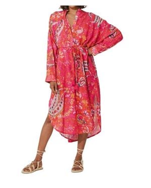 Cleobella Rohita Kaftan Dress - Red