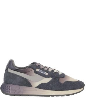 Autry Leather Nylon Running Sneakers - Gray