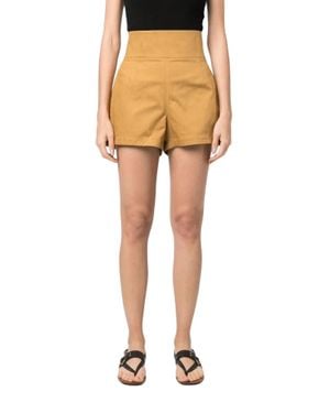 Ferragamo High-Waisted Tailored Shorts - Natural
