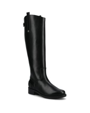Journee Collection Journee Gema Medium And Wide Width Knee High Riding Boots - Black
