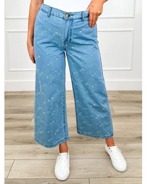 Wishlist Spring Love High-Rise Cotton Cropped Jeans - Blue