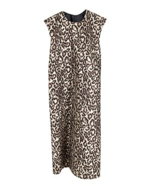 Rochas Cap Sleeve Dress - Natural