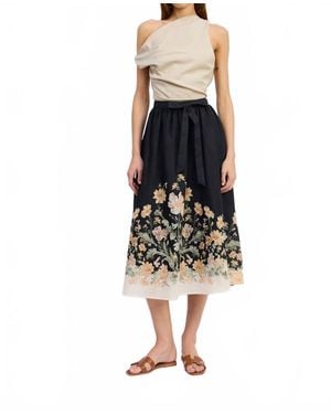 En Saison Iris Midi Skirt - Black