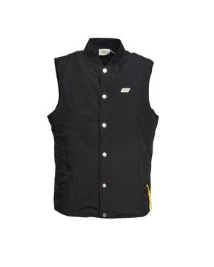 Autry Nylon Gilet With Stand Collar - Black