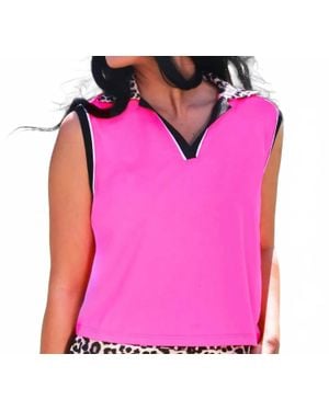 Jess Lea Everyday Polo Tank - Pink