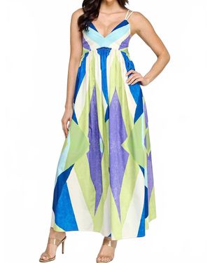 Her Bottari Back To Summer Sun Dress - Blue