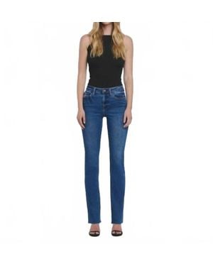 LOVERVET High Rise Slim Bootcut Jeans - Blue