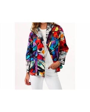 Lemon Grass Reversible Blazer - Multicolor