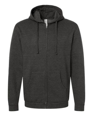 Tultex Full-Zip Hooded Sweatshirt - Gray
